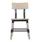 Merrick Lane Breton Dining Chairs with Steel Supports and Footrest - Set Of 4